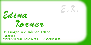 edina korner business card